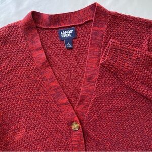 Lands’ End Knit Cardigan Sweater Large (14-16)